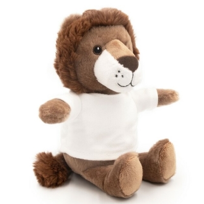 Teddy lion with a white T-shirt for printing